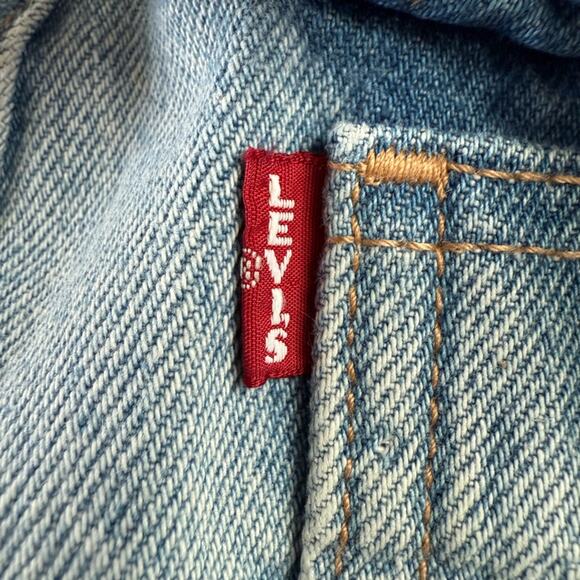 Levi's Women Middy Ankle Bootcut Jeans Size 28 Vintage Inspired Big E Light Wash - Picture 5 of 11